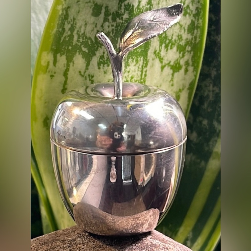 Sterling Tiffany & Co. Apple Pill Box